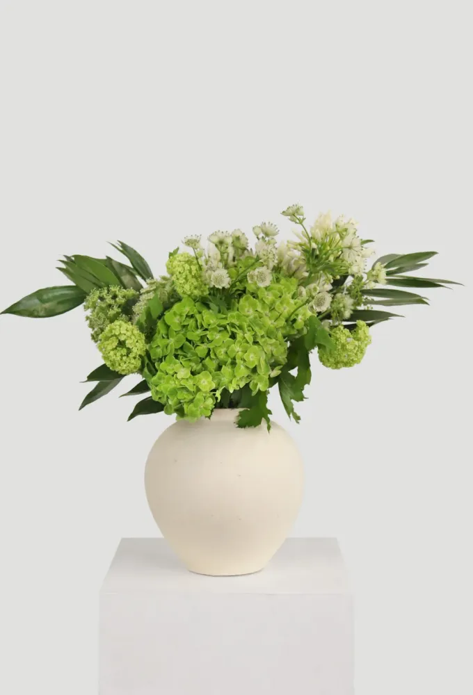 Floral decor green serenity