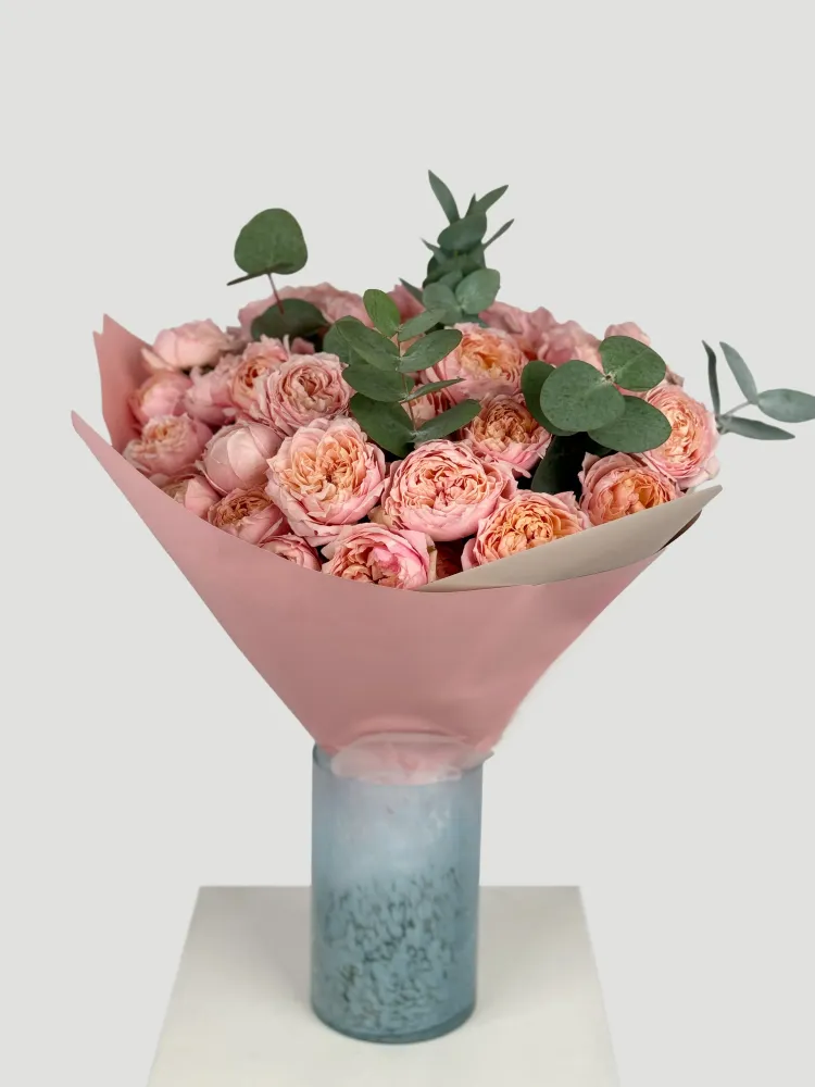 Juliett peony roses bouquet (15 stems)
