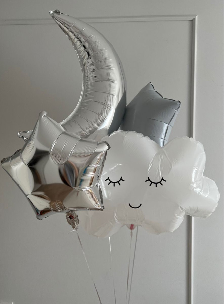 Sleepy sky set (4 balloons helium inflated)