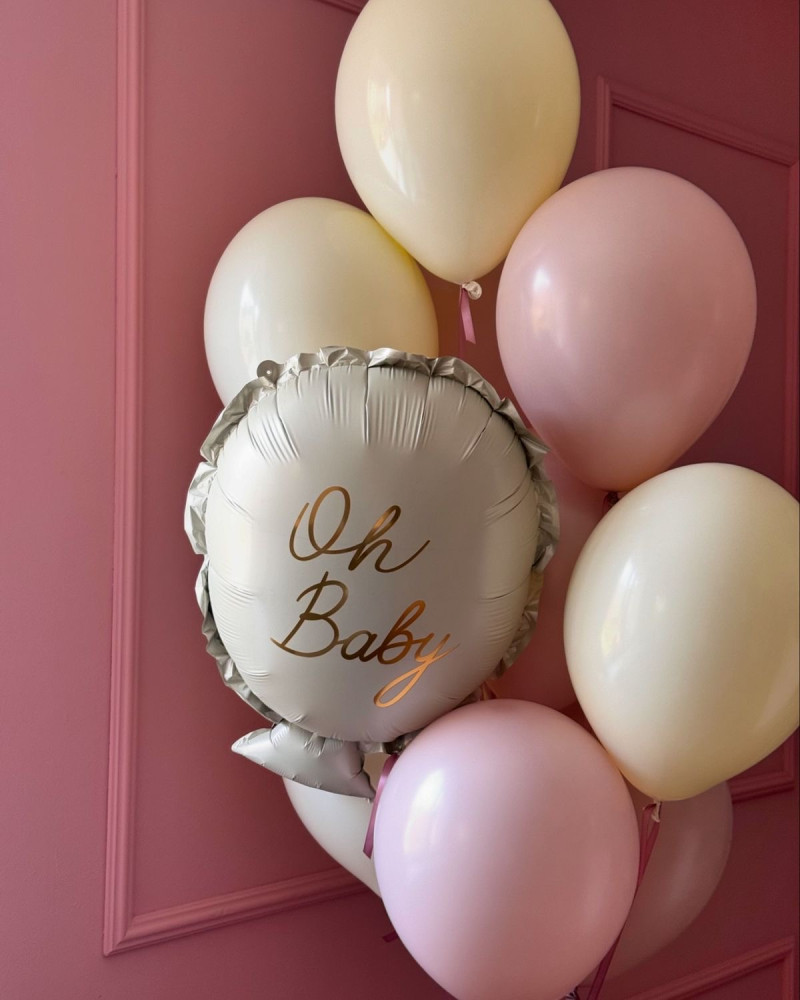Oh baby (8 balloons helium inflated)