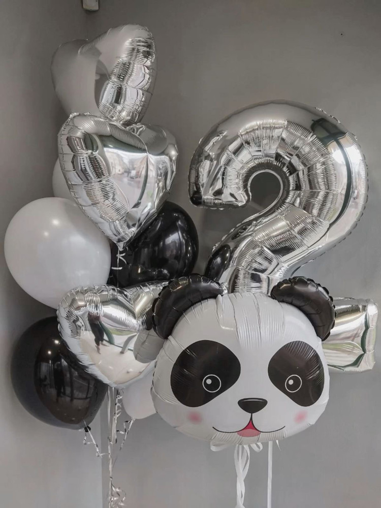 Panda party (10 balloons helium inflated)