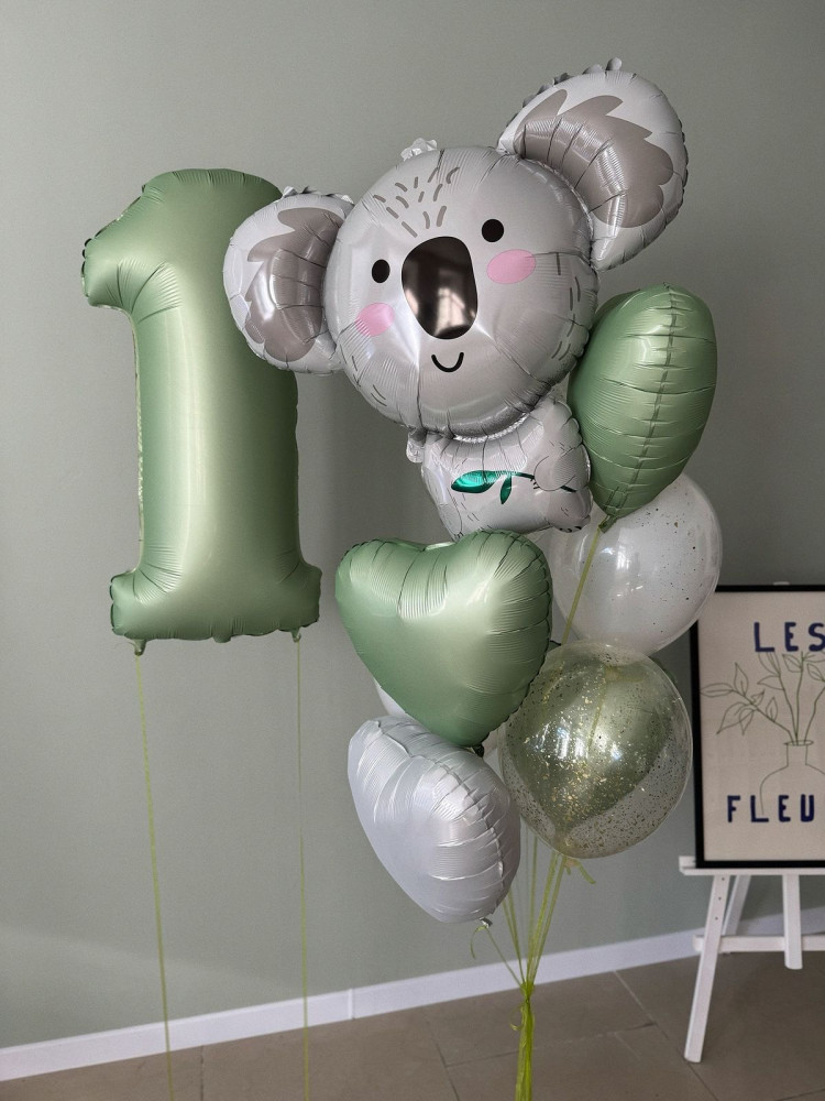 Koala jungle (9 balloons helium inflated)
