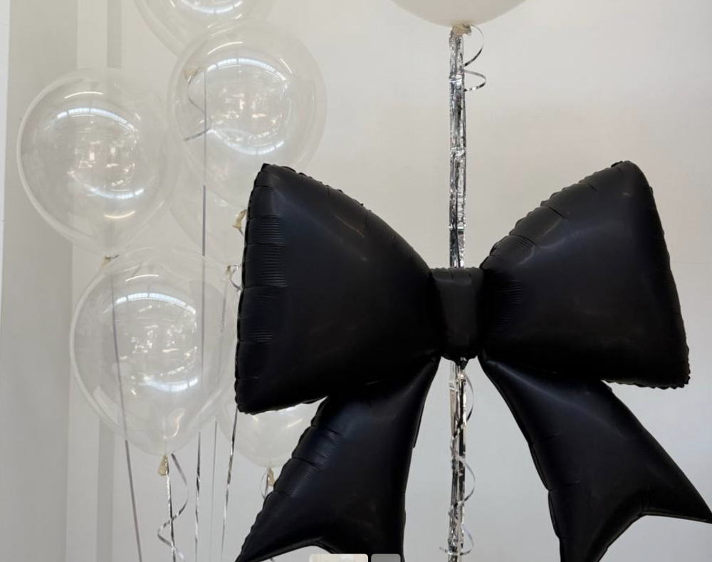 Monochrome chic (8 Balloon Set (Helium Inflated)