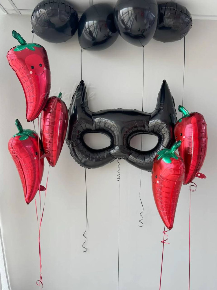 Hot & heroic (10 balloon helium inflated)