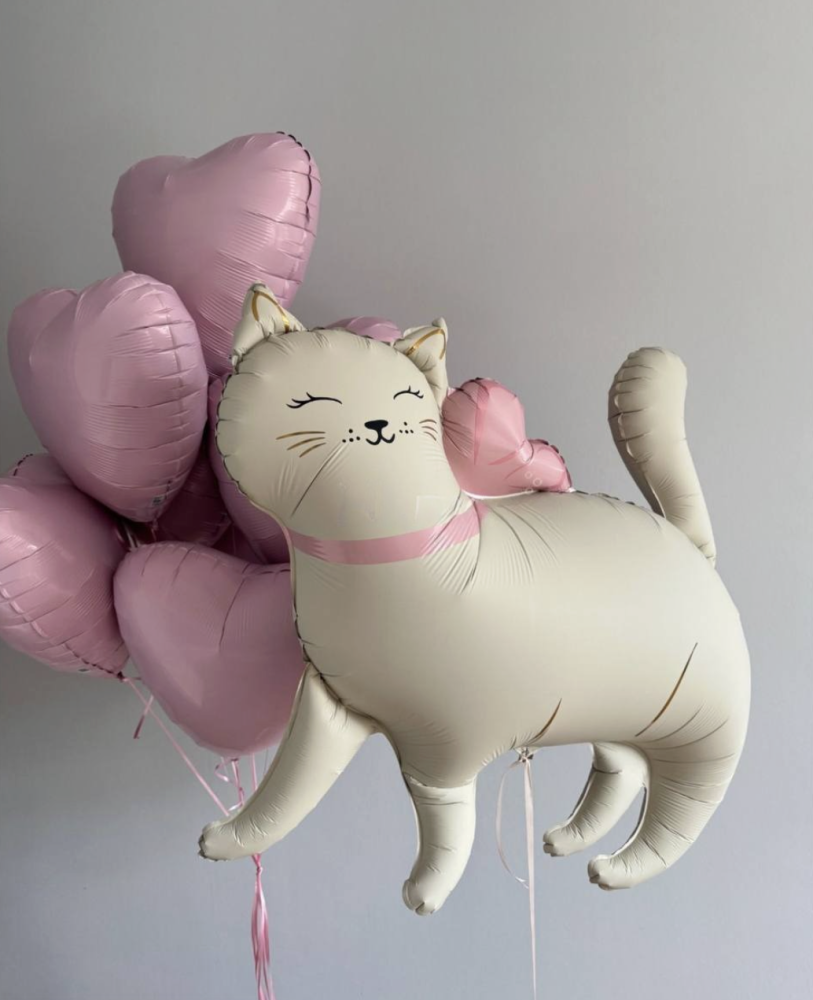 Purr-fect surprise (11 balloon helium inflated)