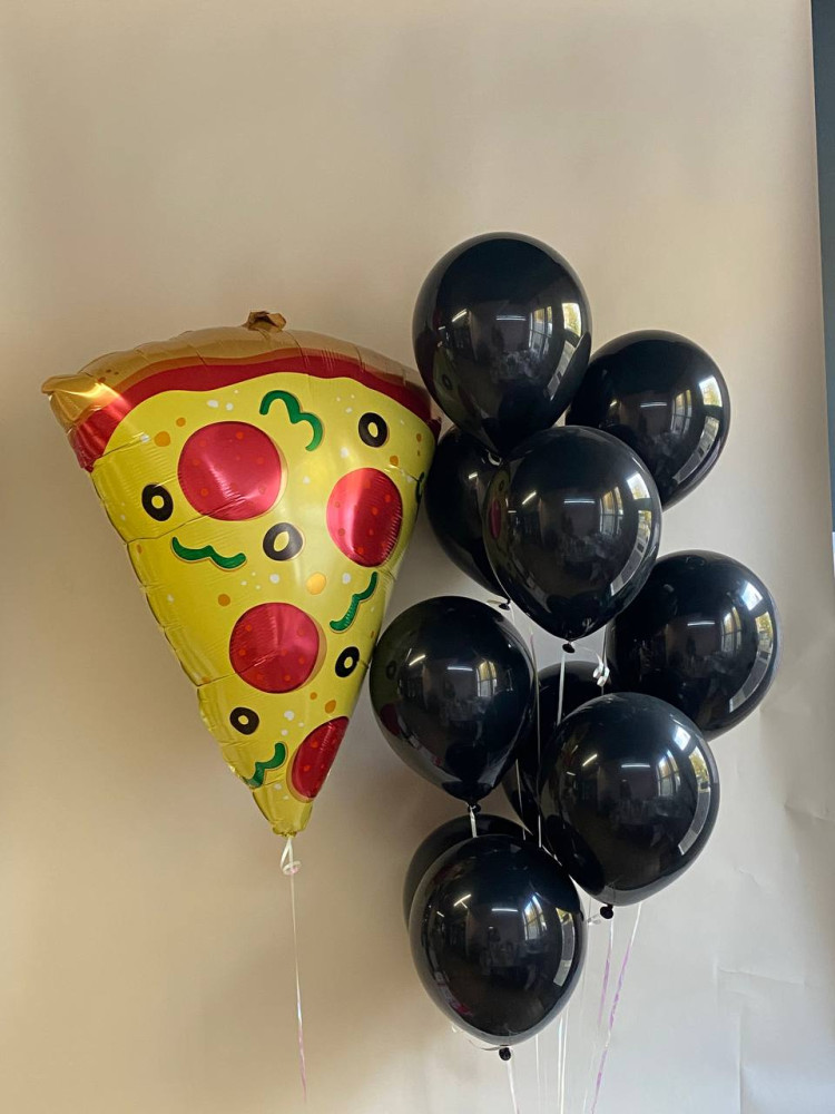 Slice of fun (8 balloons helium inflated)
