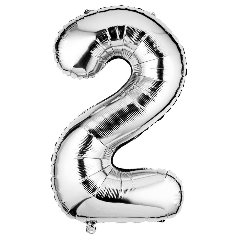 Silver balloon number 2 (helium inflated)