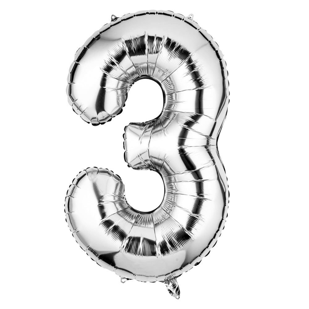 Silver balloon number 3 (helium inflated)