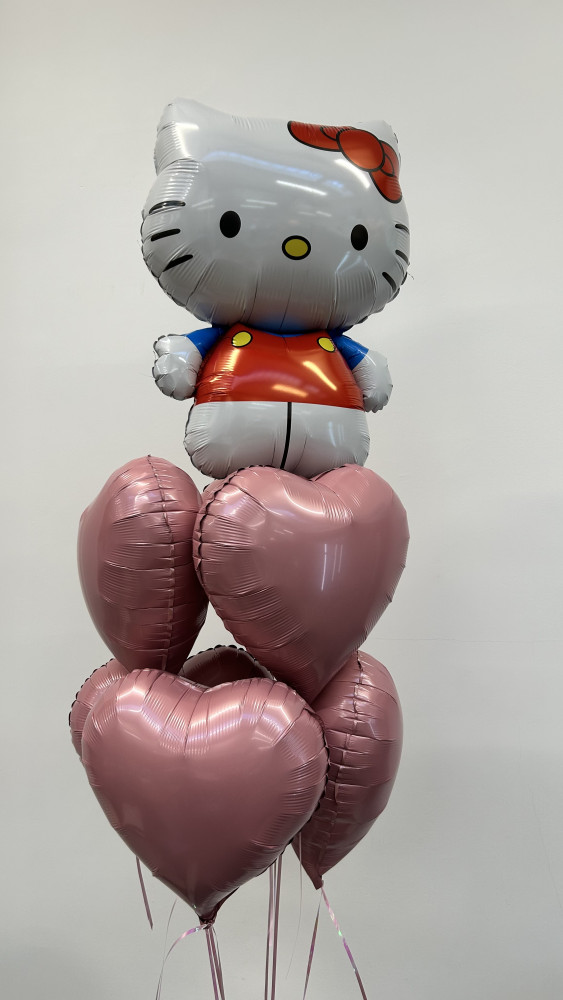 Hello kitty (6 balloon helium inflated)