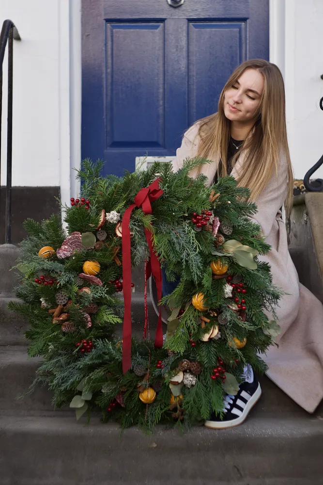 The grand Christmas wreath