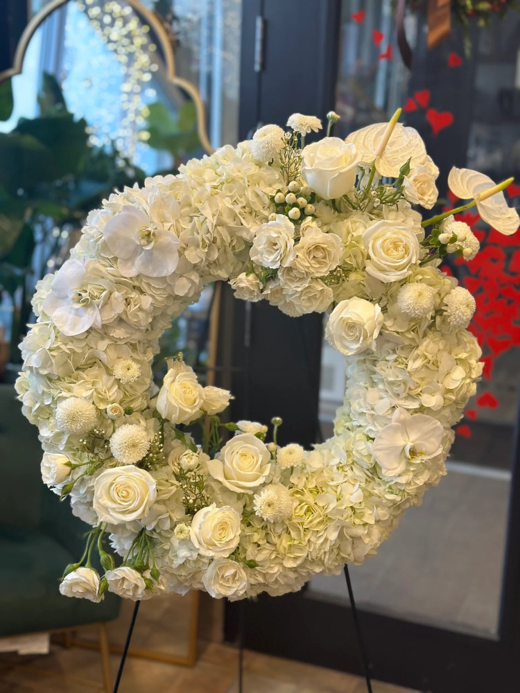 Heavenly white embrace