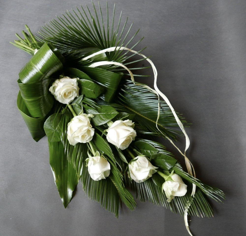 White rose honour spray