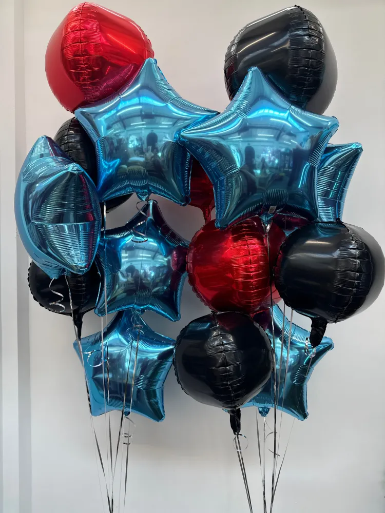 Midnight star cluster (14 balloons)