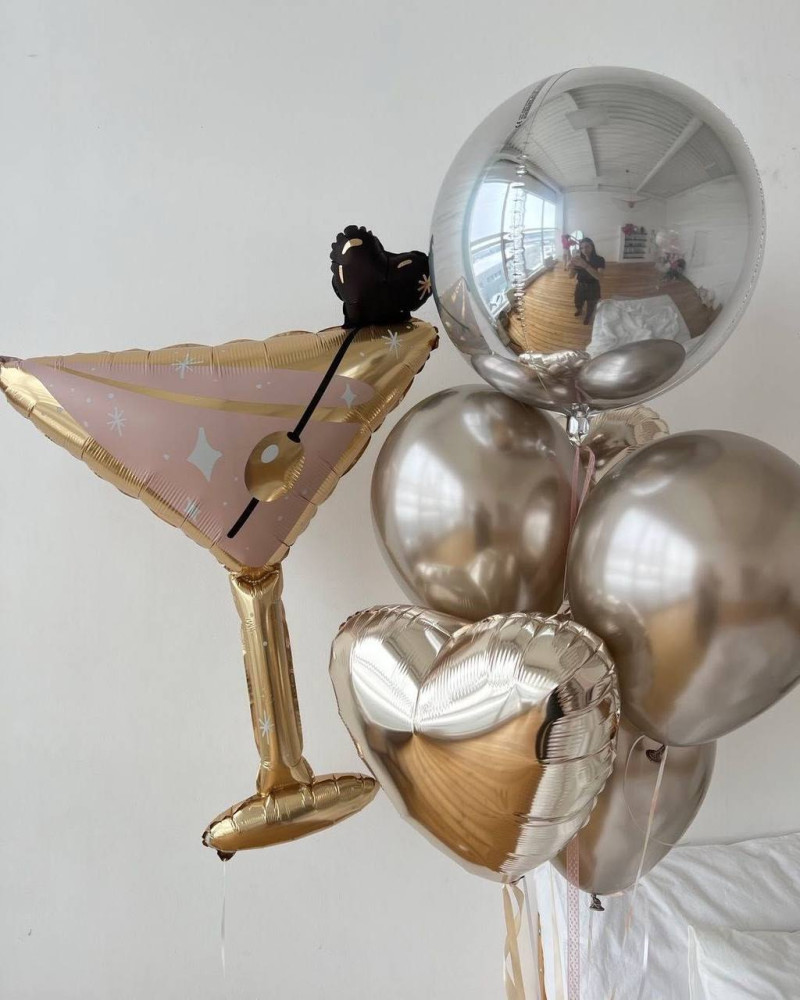 Champagne moments (11 balloons helium inflated)