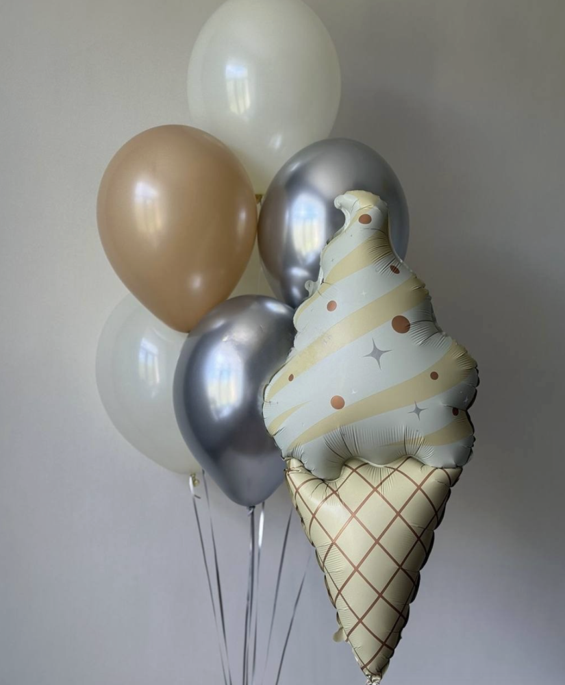 Vanilla dream (8 balloons helium inflated)
