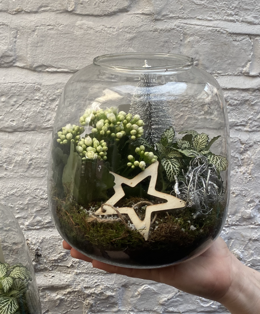 Christmas greenery glass-décor - £29 each item