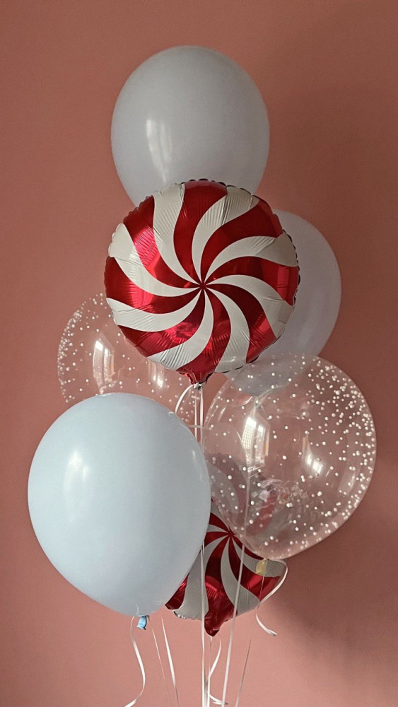 Winter сandy sweet (7 balloon helium inflated)