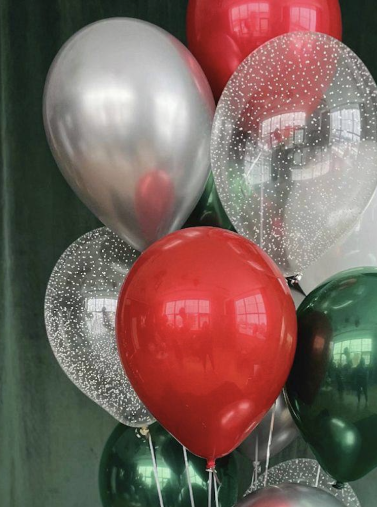 Holiday cheer (12 balloon helium inflated)