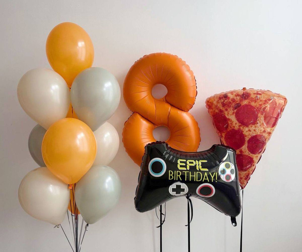 Game & slice celebration (13 balloons helium Inflated0