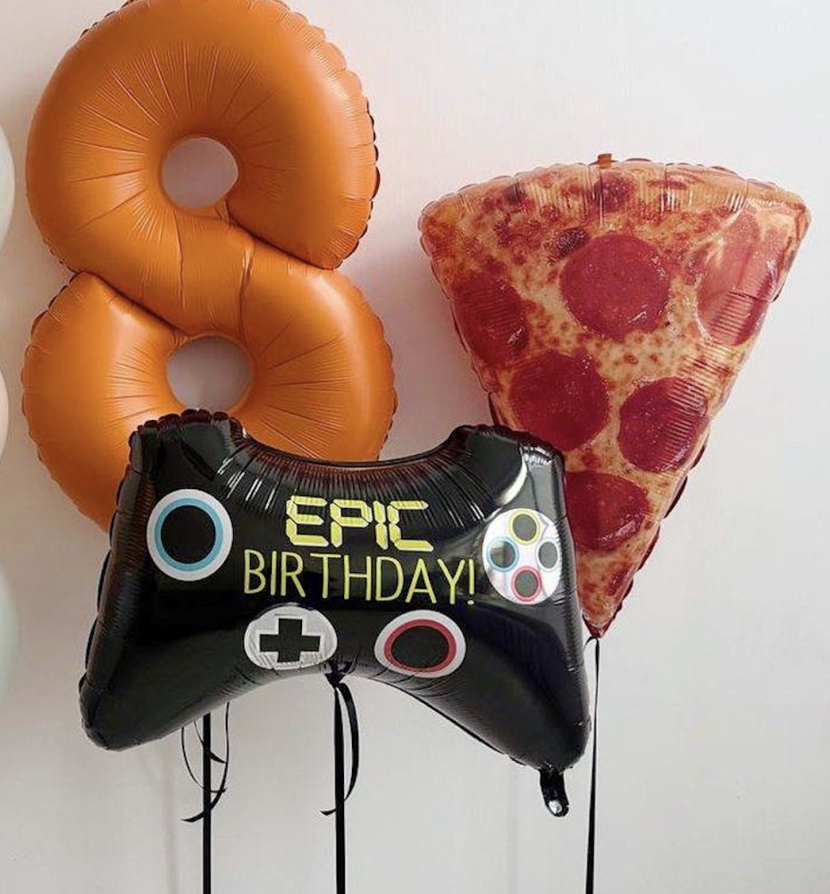 Game & slice celebration (13 balloons helium Inflated0