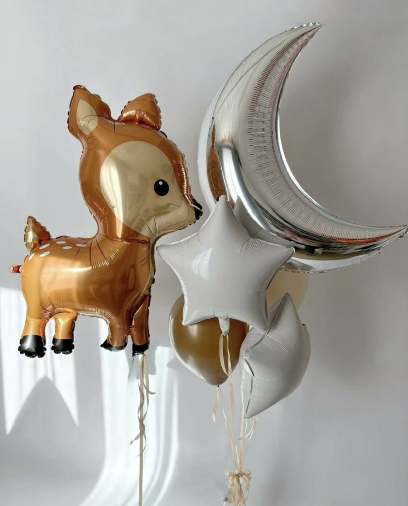 Little moon deer (7 balloon helium inflated)