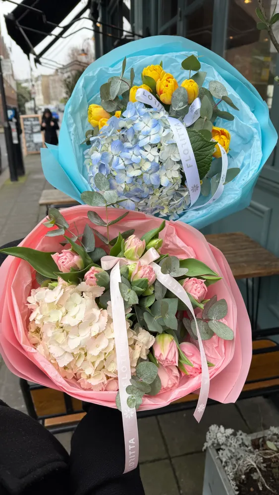 Twin spring poem set (two bouquets included)