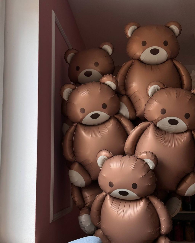 Caramel teddy companions (6 balloons)