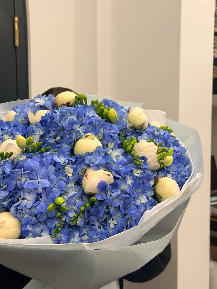 Sapphire Romance Bloom (hydrangeas, peonies & freesias)