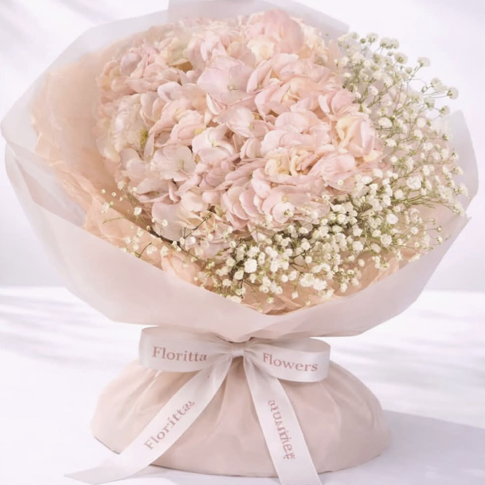 Bloom elegance ( hydrangea, gypsophila)
