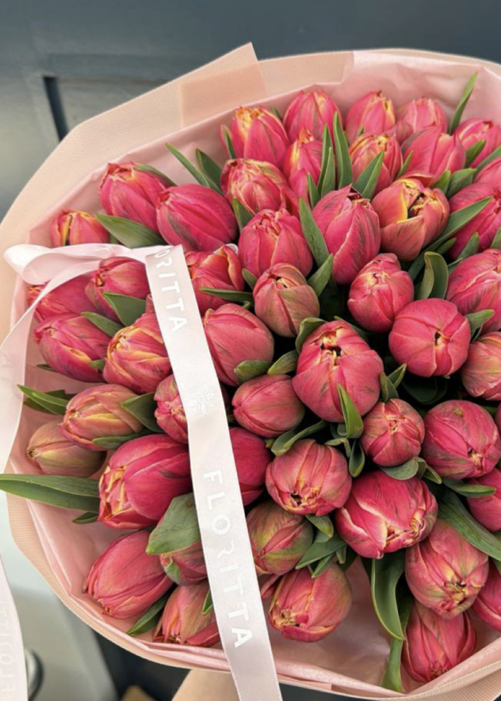 Coral blush signature ( 50 Columbus tulips)