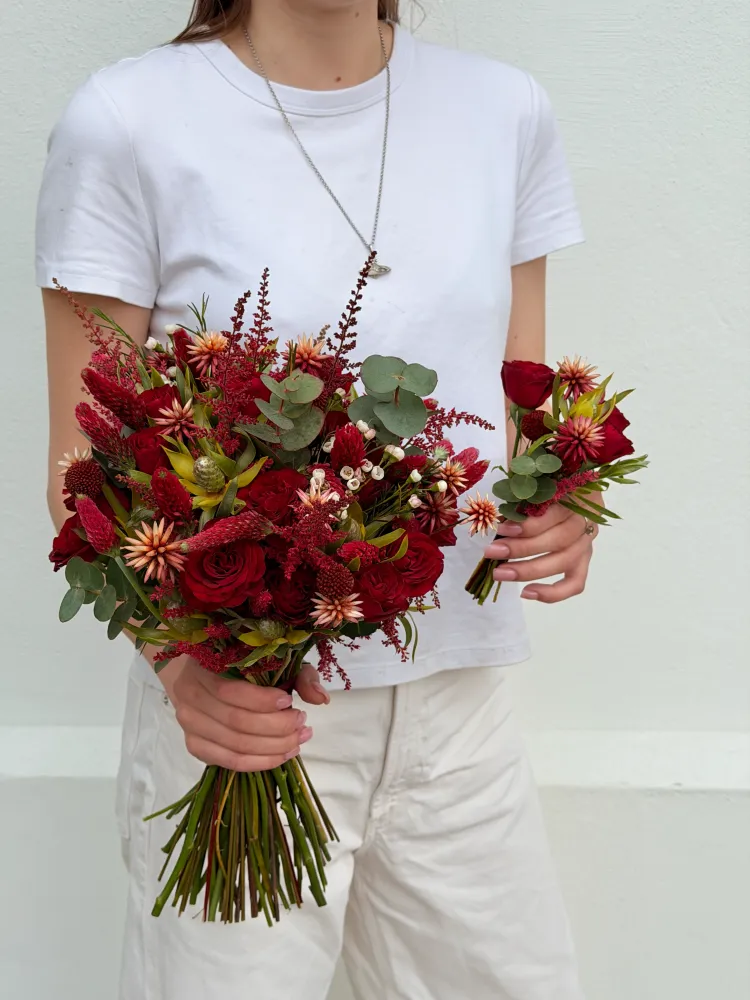 Сrimson vows bridal set