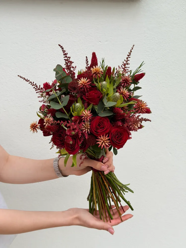 Сrimson vows bridal set